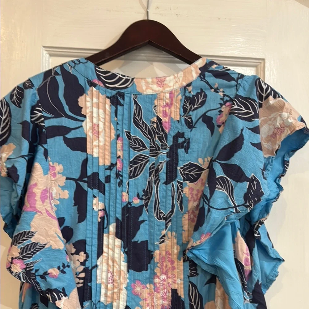 Floral Blue Maxi Dress - Picture 5 of 8